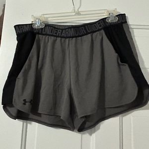 Under Armour shorts in grey and black size XL